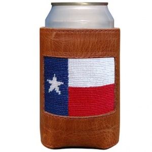 Smathers & Branson Texas Flag Needlepoint Can Cooler